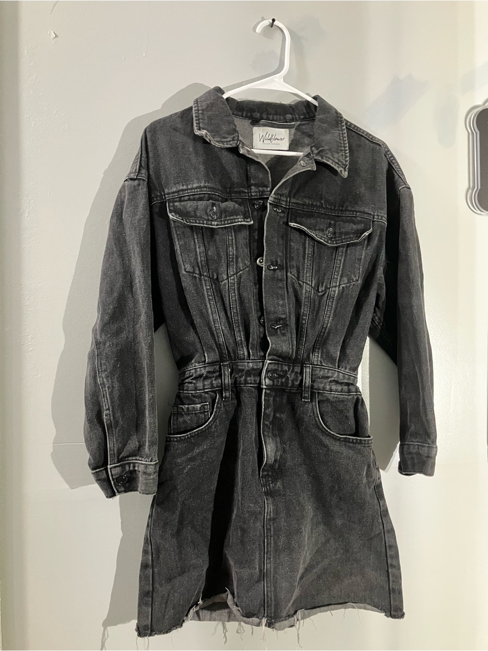 Wildflowers Washed Gray Denim dress